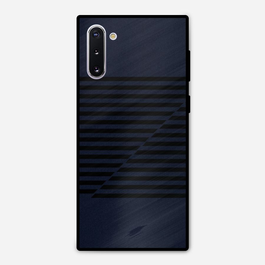 Classic Stripes Cut Metal Back Case for Galaxy Note 10