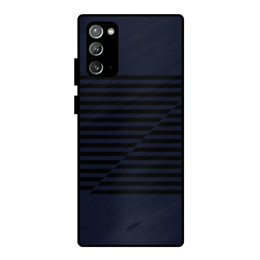 Classic Stripes Cut Metal Back Case for Galaxy Note 20