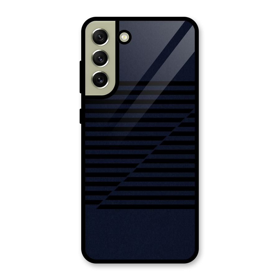 Classic Stripes Cut Metal Back Case for Galaxy S21 FE 5G (2023)