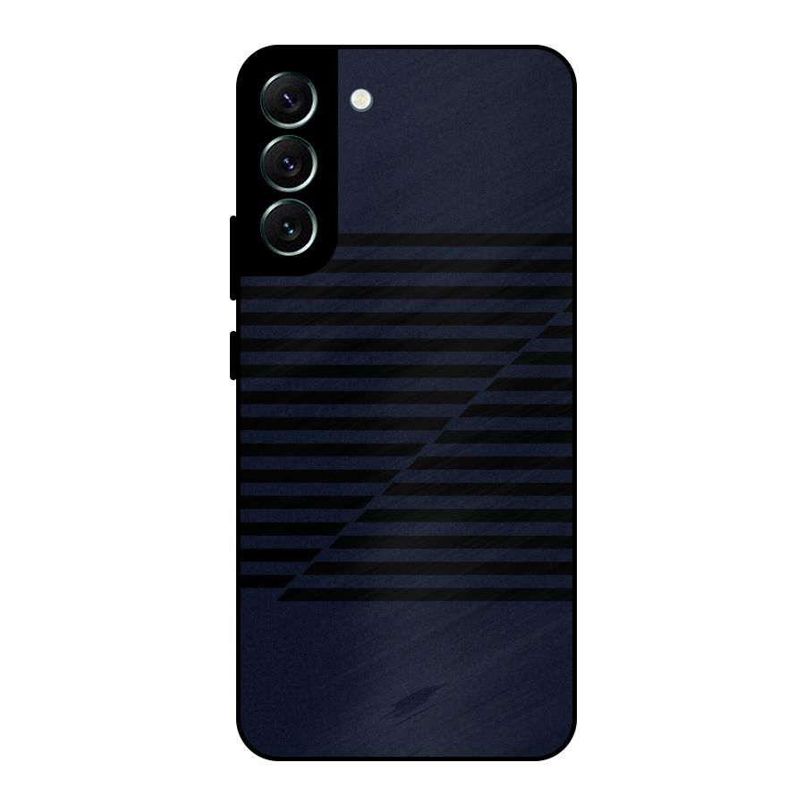 Classic Stripes Cut Metal Back Case for Galaxy S22 Plus 5G