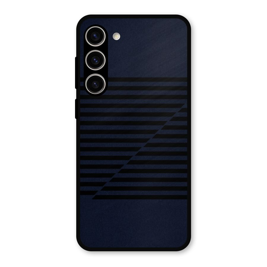 Classic Stripes Cut Metal Back Case for Galaxy S23 Plus