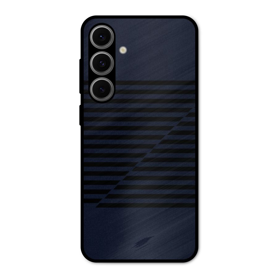 Classic Stripes Cut Metal Back Case for Galaxy S24 FE