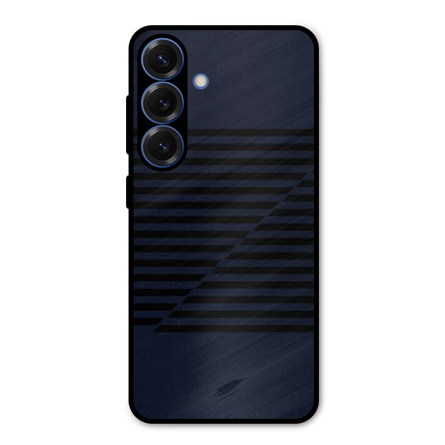 Classic Stripes Cut Metal Back Case for Galaxy S25