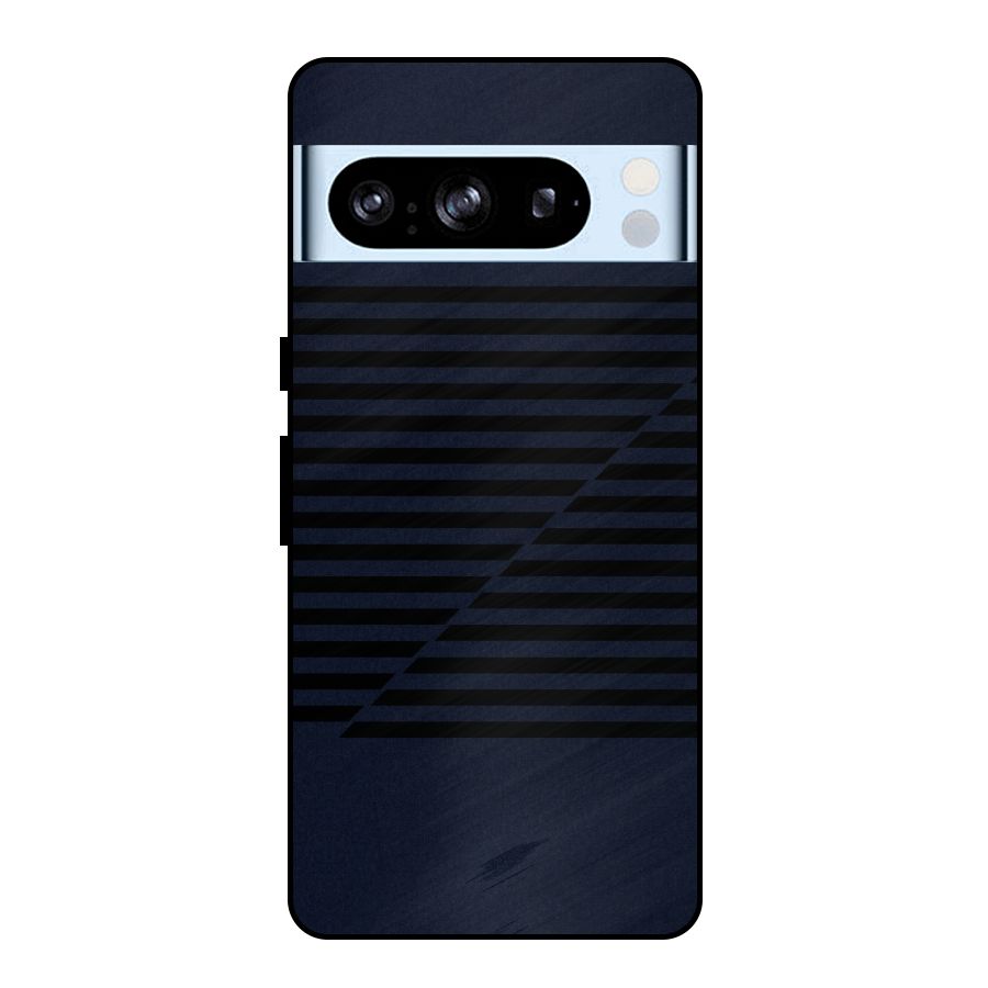 Classic Stripes Cut Metal Back Case for Google Pixel 8 Pro