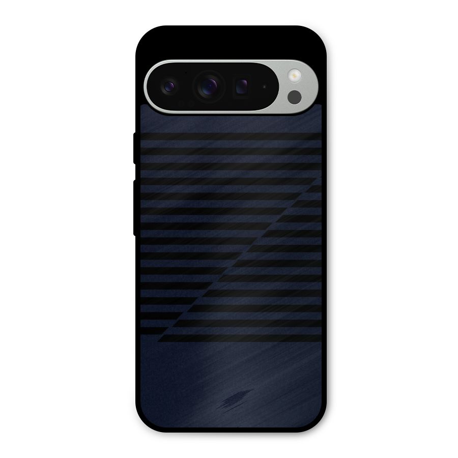 Classic Stripes Cut Metal Back Case for Google Pixel 9 Pro XL