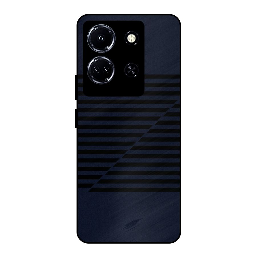 Classic Stripes Cut Metal Back Case for Infinix Note 30 5G