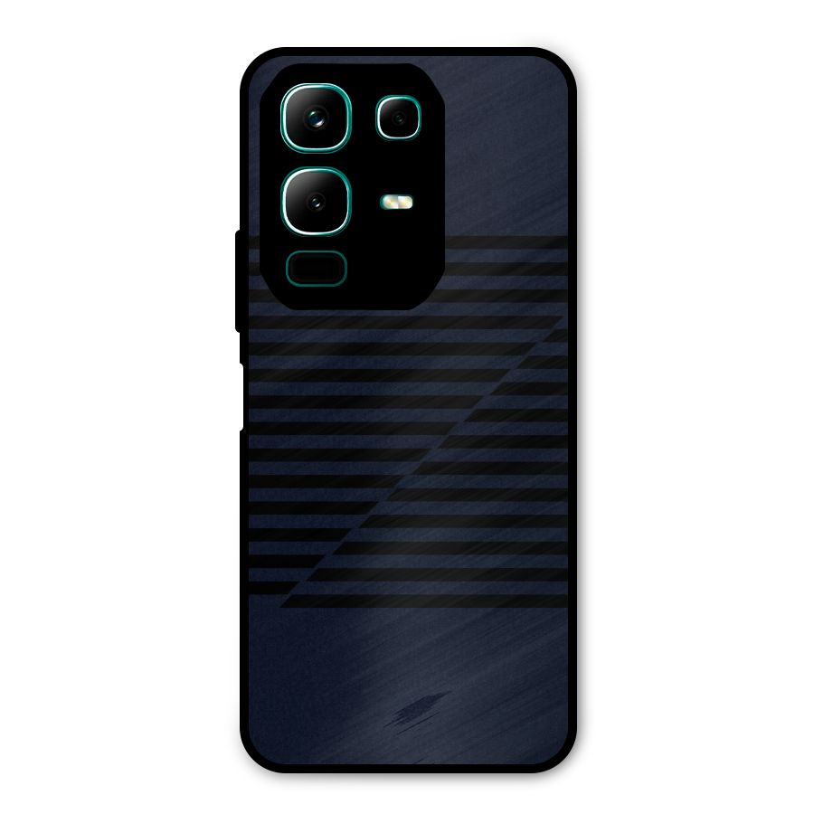 Classic Stripes Cut Metal Back Case for Infinix Note 50x