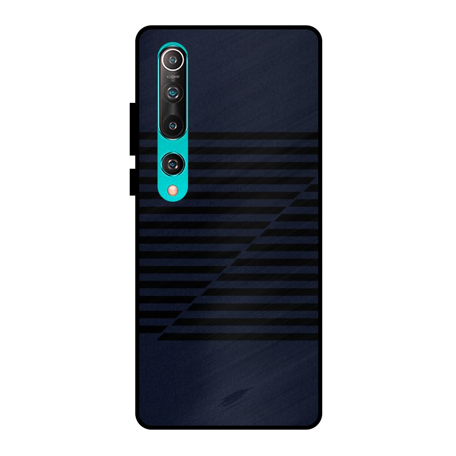 Classic Stripes Cut Metal Back Case for Mi 10