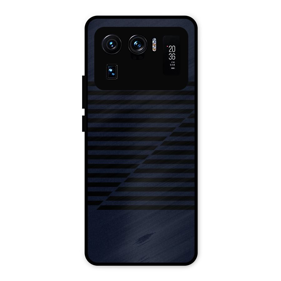 Classic Stripes Cut Metal Back Case for Mi 11 Ultra