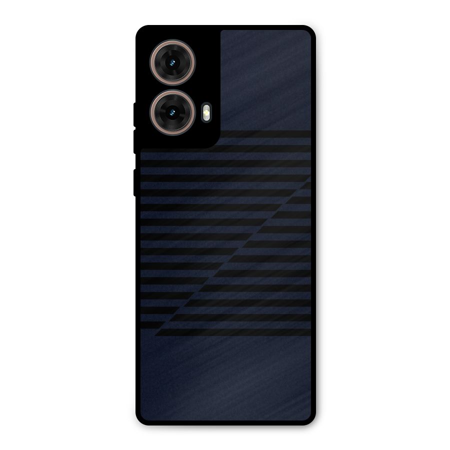 Classic Stripes Cut Metal Back Case for Moto G85