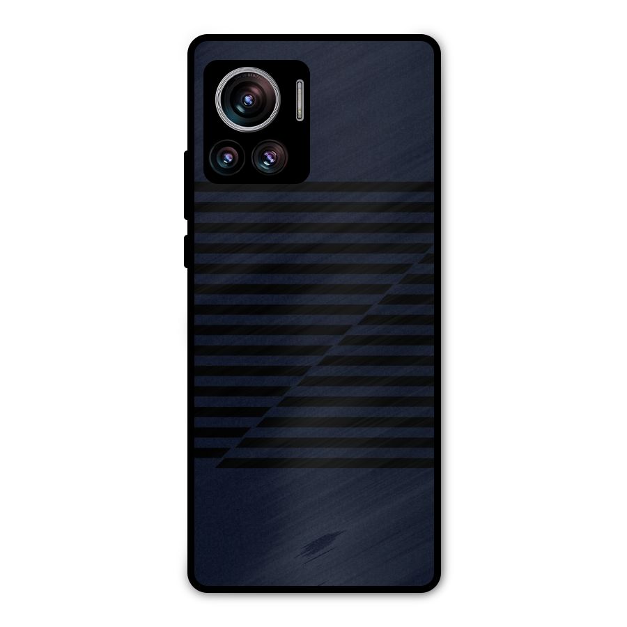 Classic Stripes Cut Metal Back Case for Motorola Edge 30 Ultra