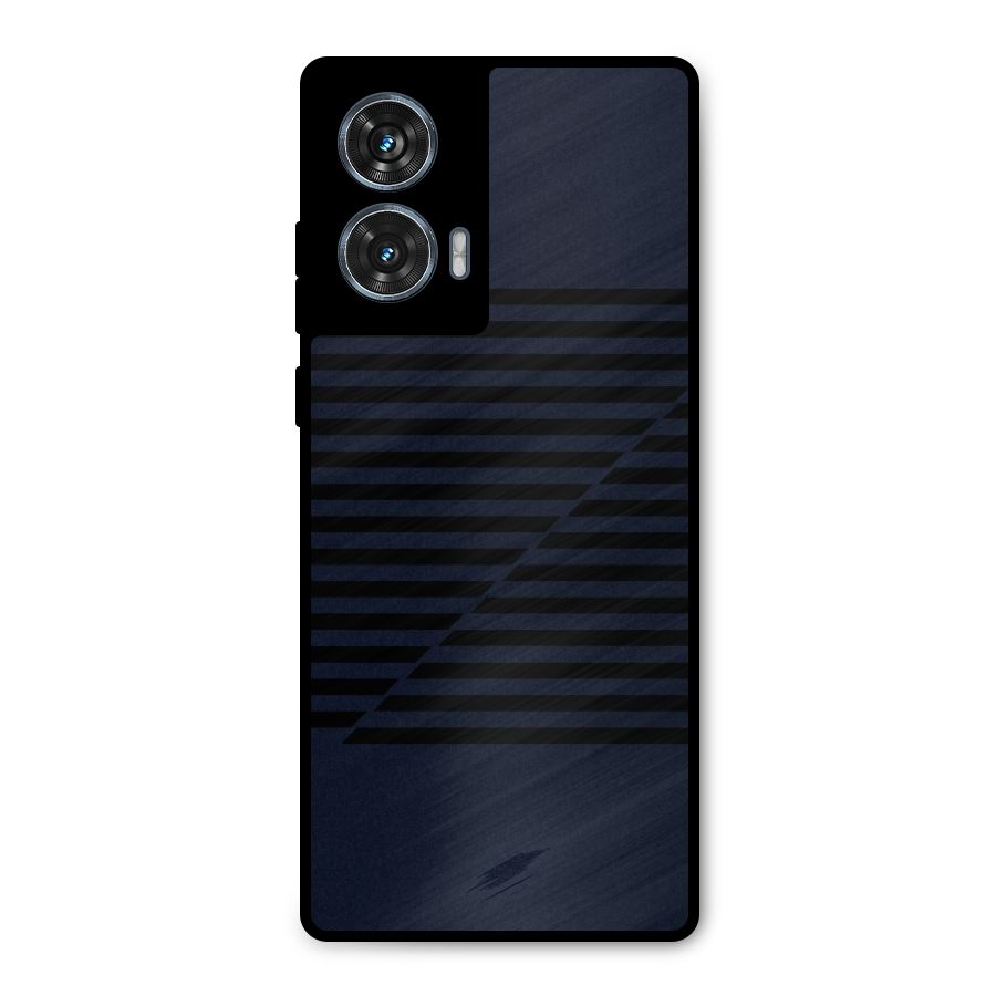 Classic Stripes Cut Metal Back Case for Motorola Edge 50 Fusion