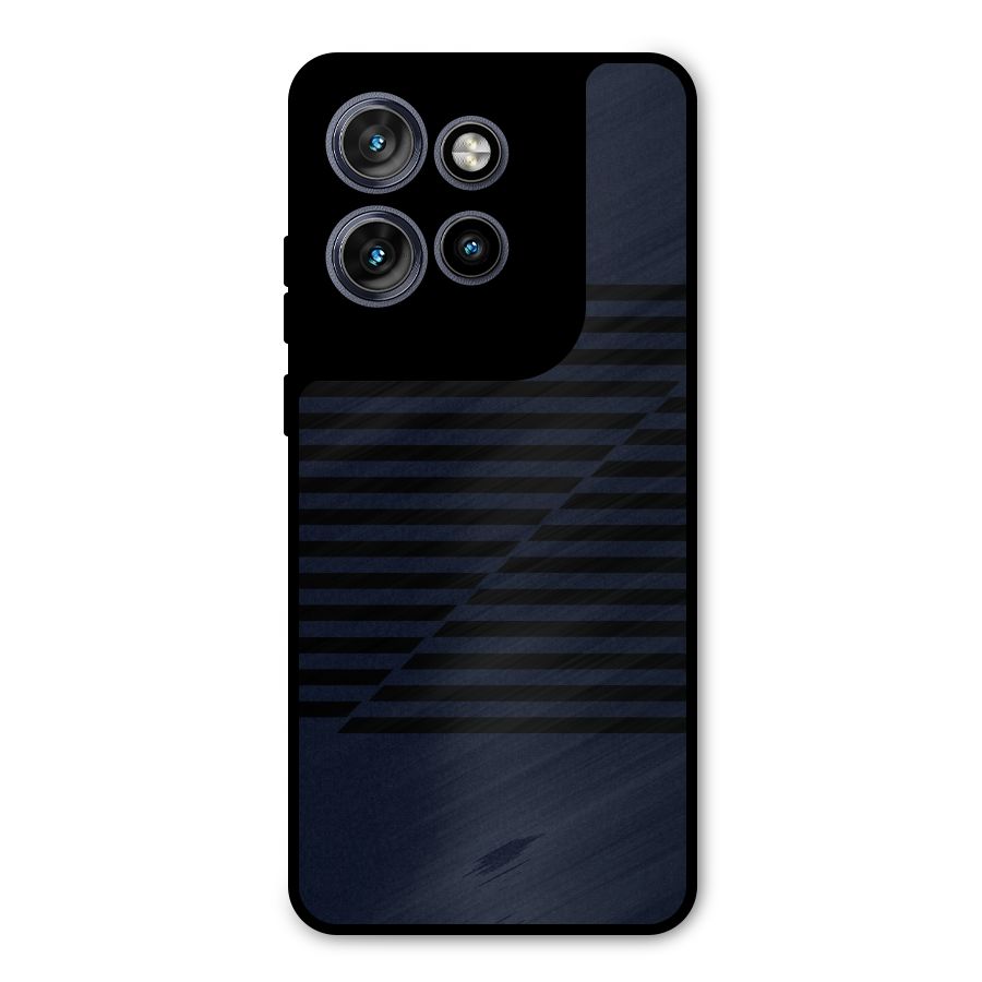 Classic Stripes Cut Metal Back Case for Motorola Edge 50 Neo