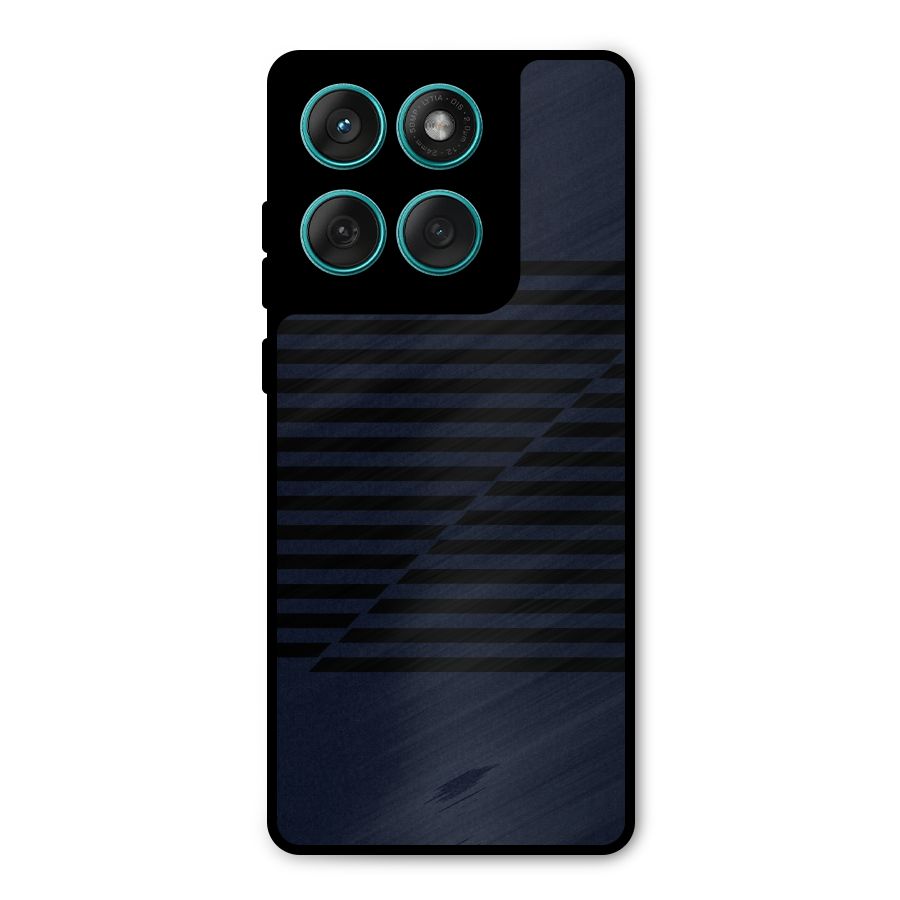 Classic Stripes Cut Metal Back Case for Motorola Edge 60 Fusion