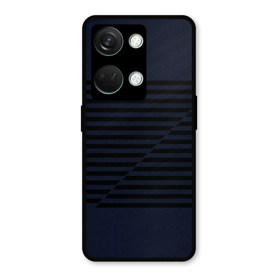 Classic Stripes Cut Metal Back Case for OnePlus Nord 3