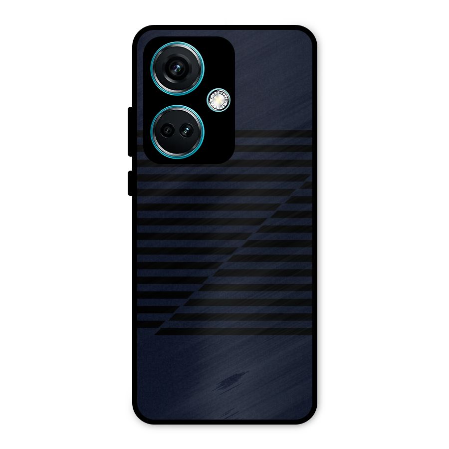 Classic Stripes Cut Metal Back Case for OnePlus Nord CE 3 5G