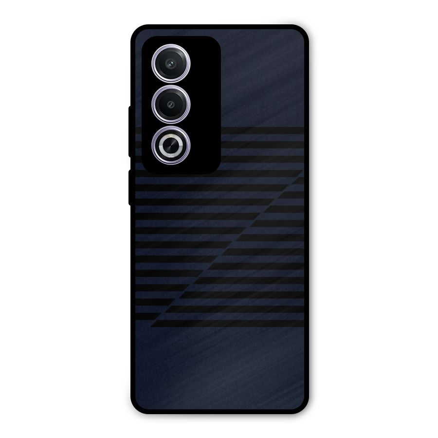Classic Stripes Cut Metal Back Case for Oppo K12x