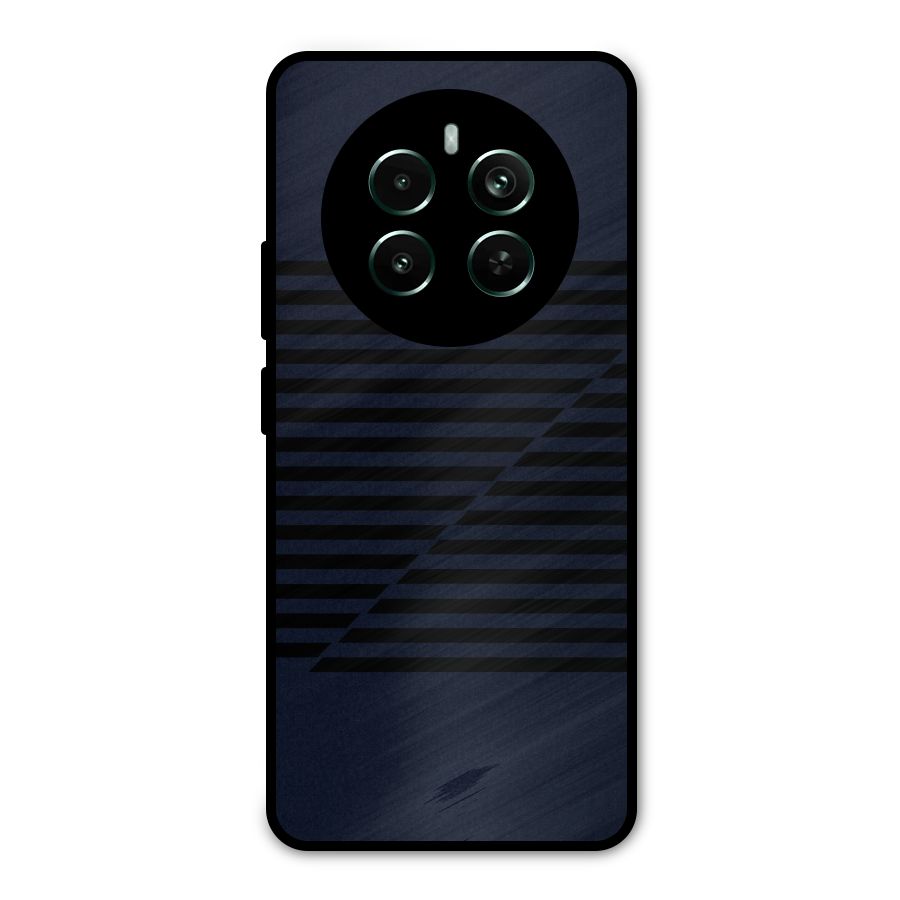 Classic Stripes Cut Metal Back Case for Realme 12 Pro Plus