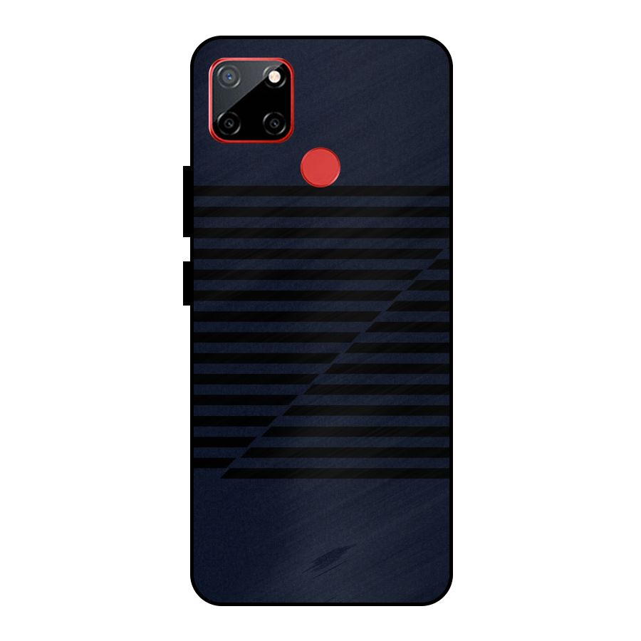 Classic Stripes Cut Metal Back Case for Realme C12