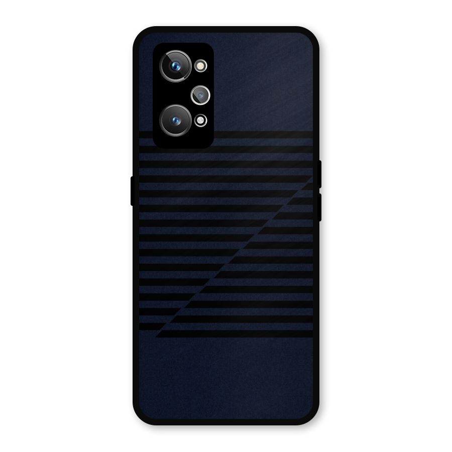 Classic Stripes Cut Metal Back Case for Realme GT 2