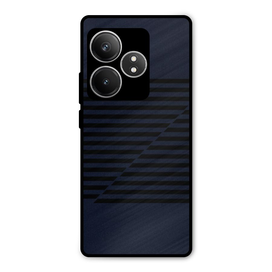 Classic Stripes Cut Metal Back Case for Realme GT 6T
