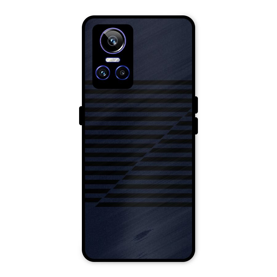 Classic Stripes Cut Metal Back Case for Realme GT Neo 3