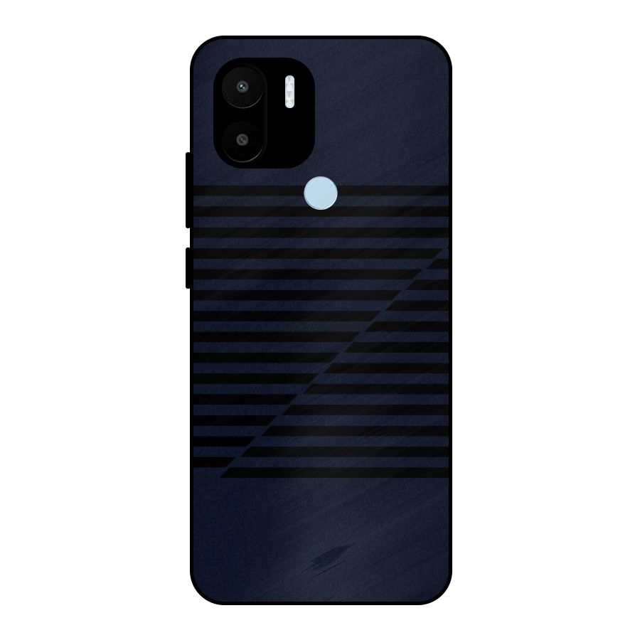 Classic Stripes Cut Metal Back Case for Redmi A1+