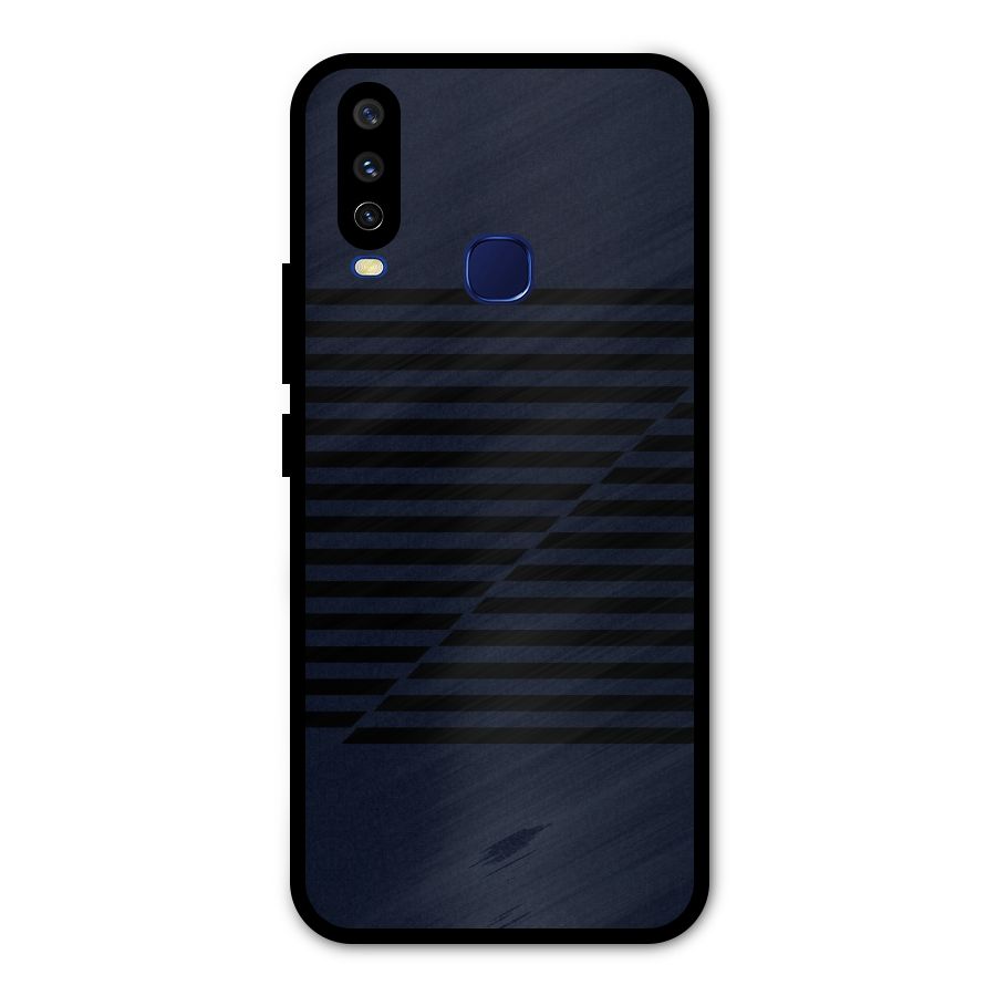 Classic Stripes Cut Metal Back Case for Vivo V17