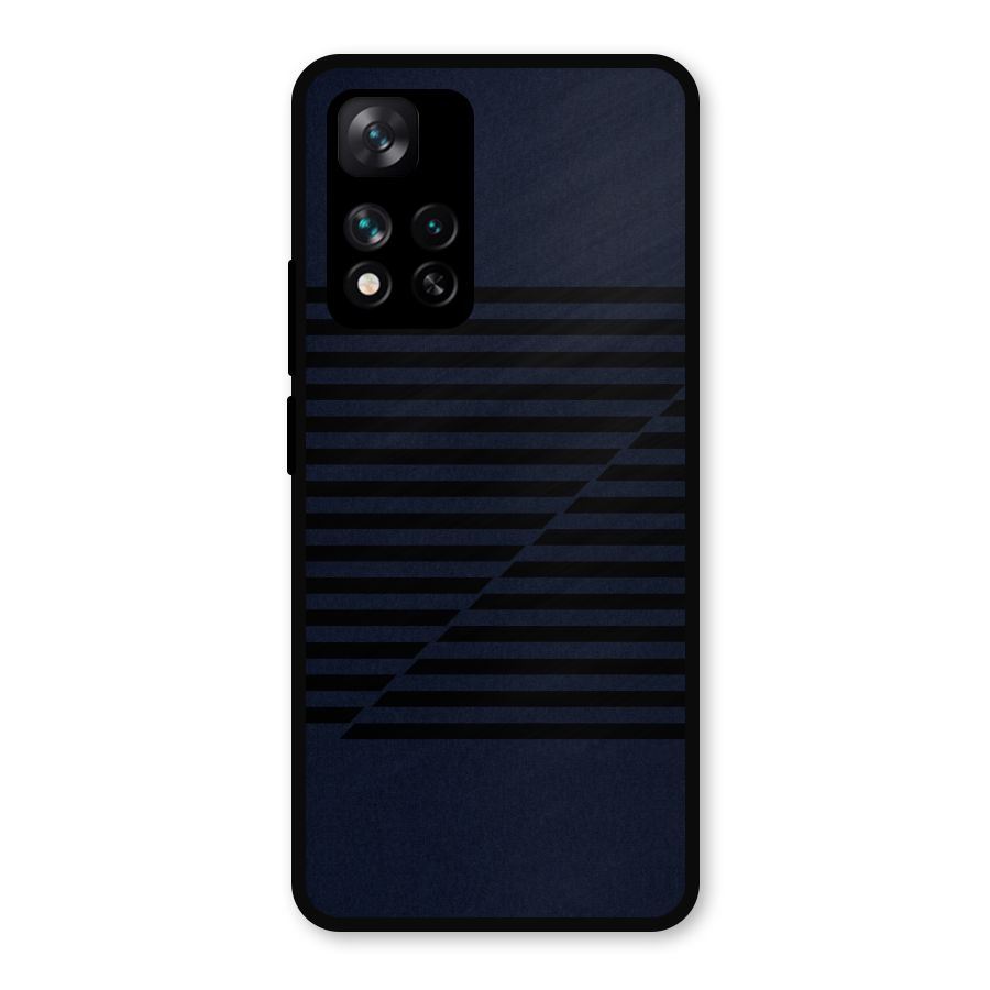 Classic Stripes Cut Metal Back Case for Xiaomi 11i 5G