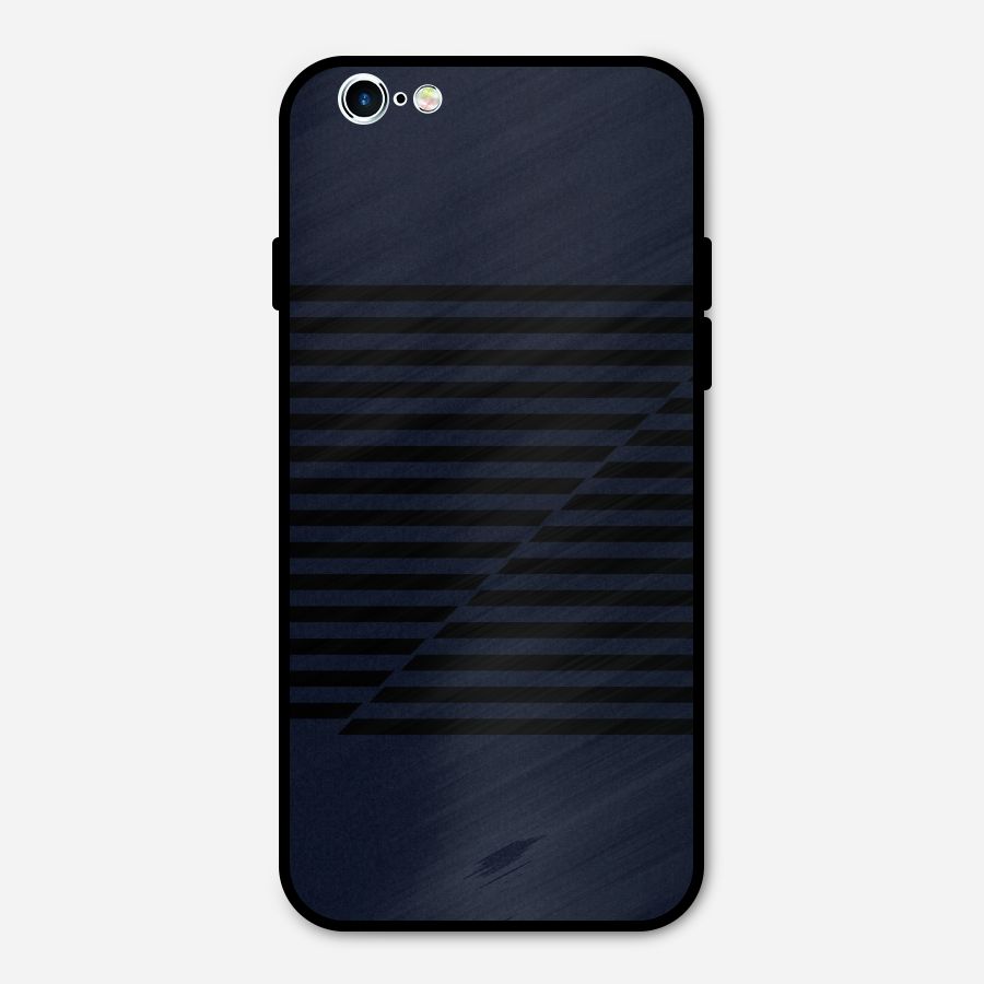 Classic Stripes Cut Metal Back Case for iPhone 6 6s