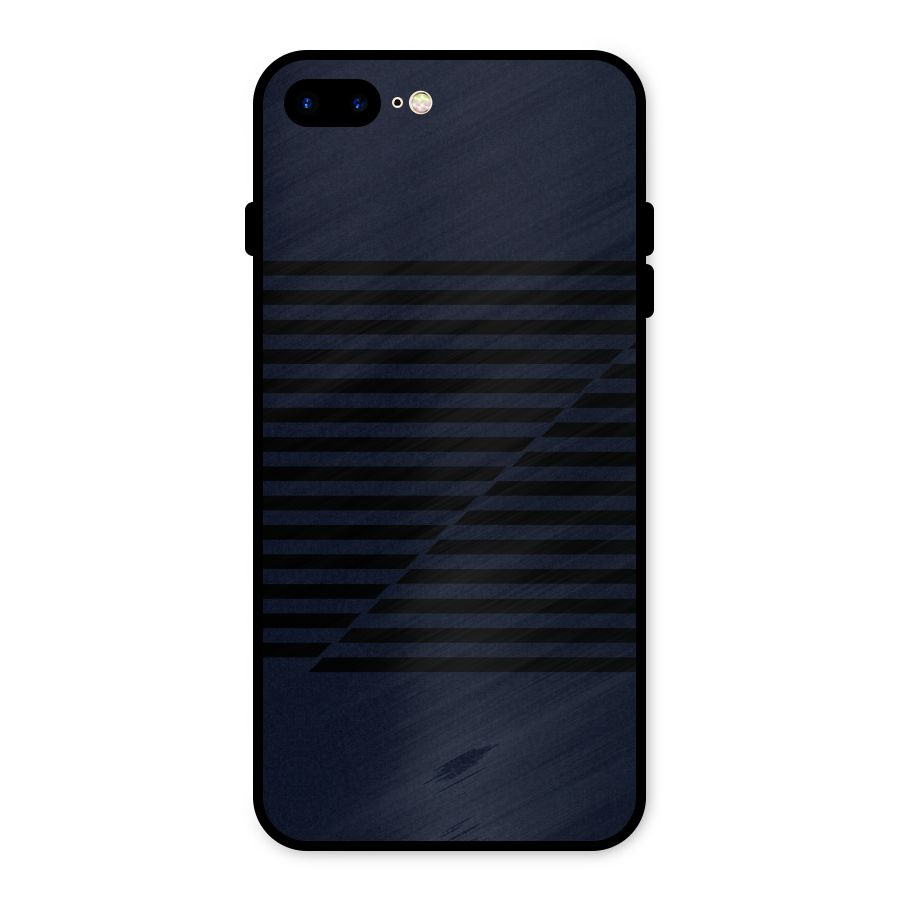 Classic Stripes Cut Metal Back Case for iPhone 7 Plus