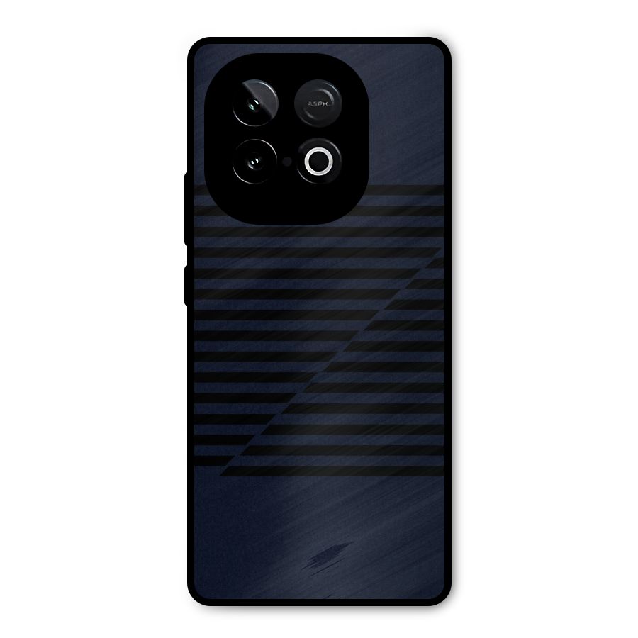 Classic Stripes Cut Metal Back Case for iQOO Neo 10