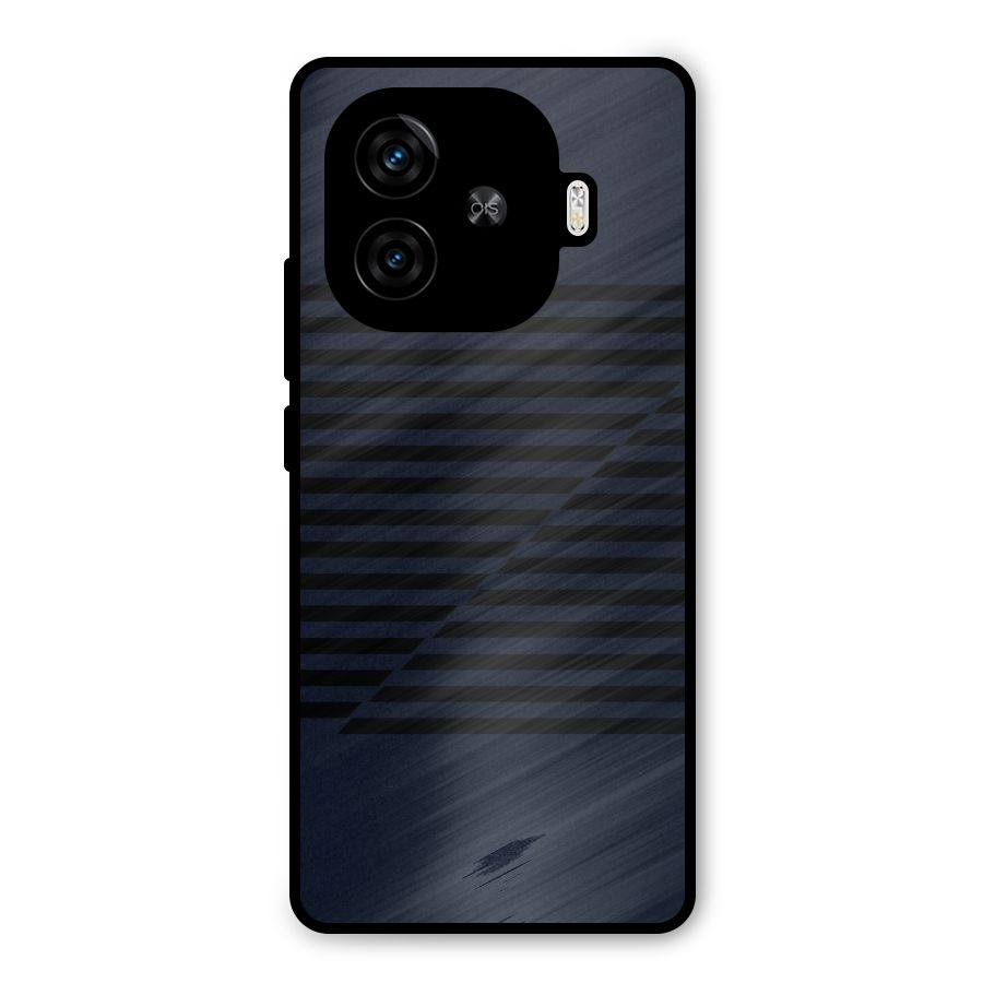 Classic Stripes Cut Metal Back Case for iQOO Neo 10R