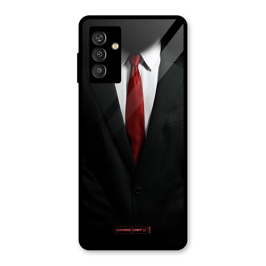 Classic Suit Glass Back Case for Galaxy M13