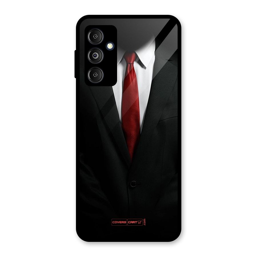 Classic Suit Glass Back Case for Galaxy M14 5G