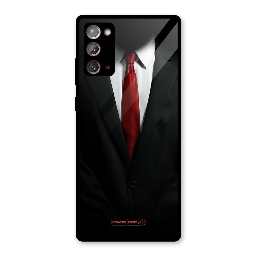 Classic Suit Glass Back Case for Galaxy Note 20