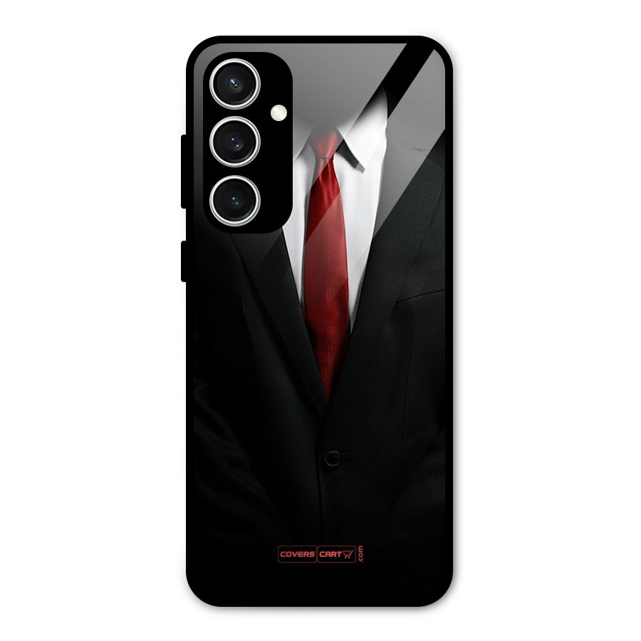 Classic Suit Glass Back Case for Galaxy S23 FE