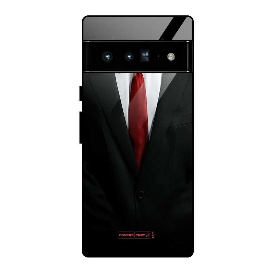 Classic Suit Glass Back Case for Google Pixel 6 Pro
