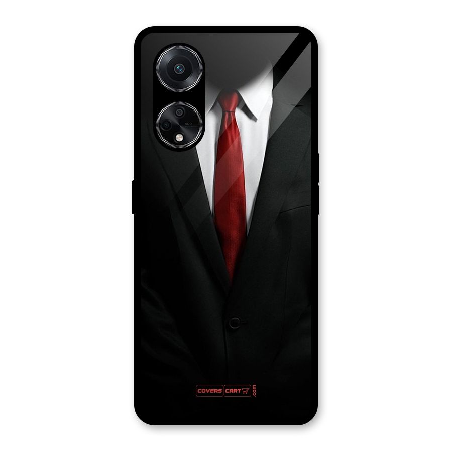 Classic Suit Glass Back Case for Oppo F23