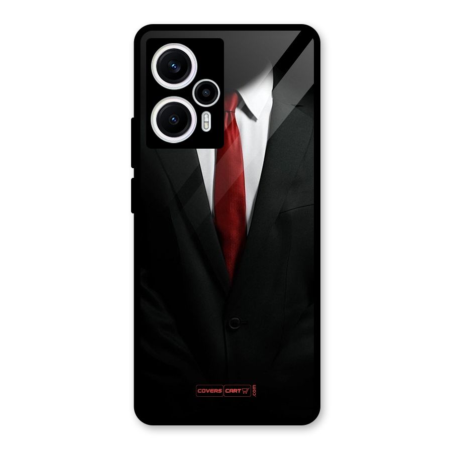 Classic Suit Glass Back Case for Poco F5
