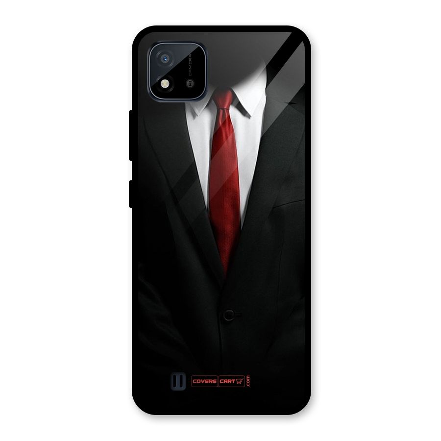 Classic Suit Glass Back Case for Realme C11 2021