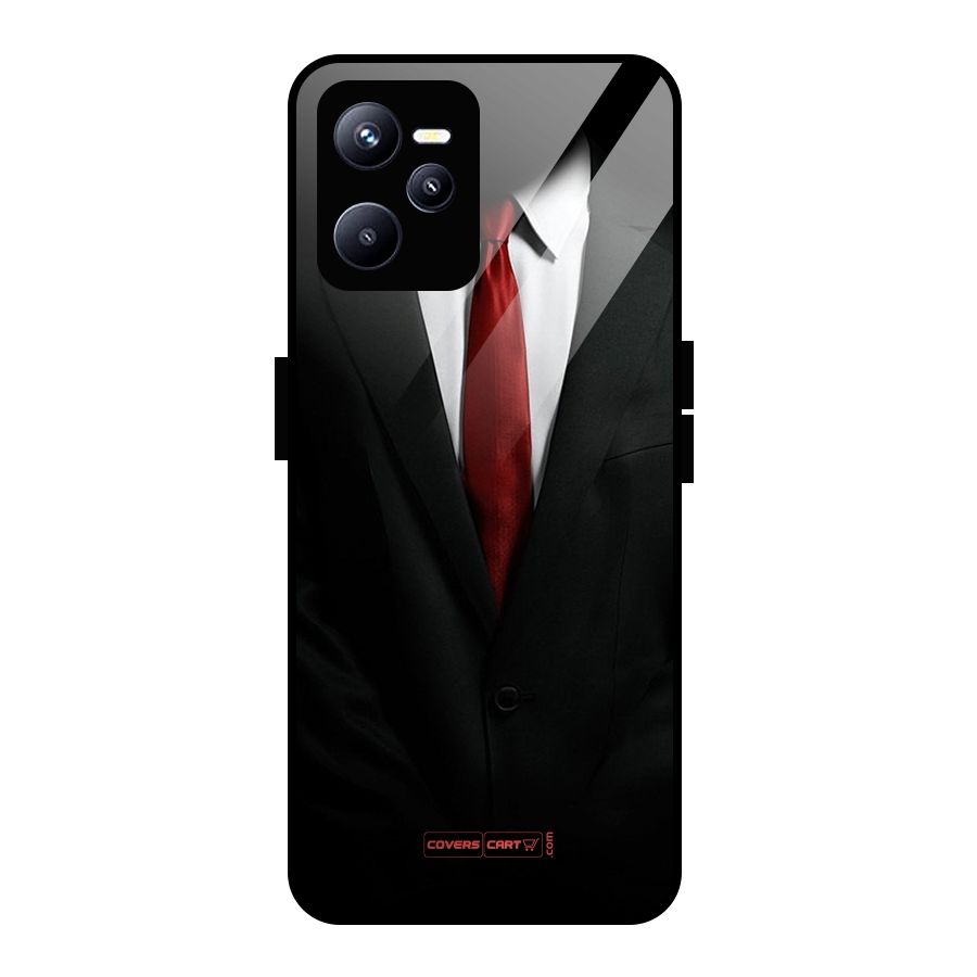 Classic Suit Glass Back Case for Realme C35