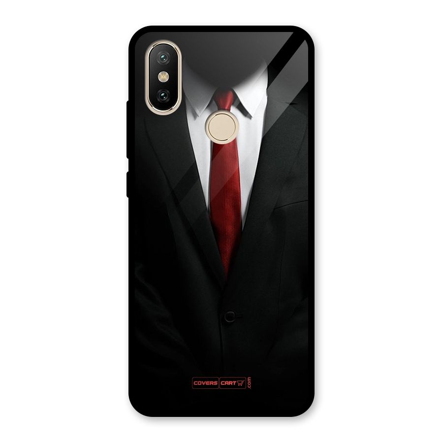 Classic Suit Glass Back Case for Redmi A2