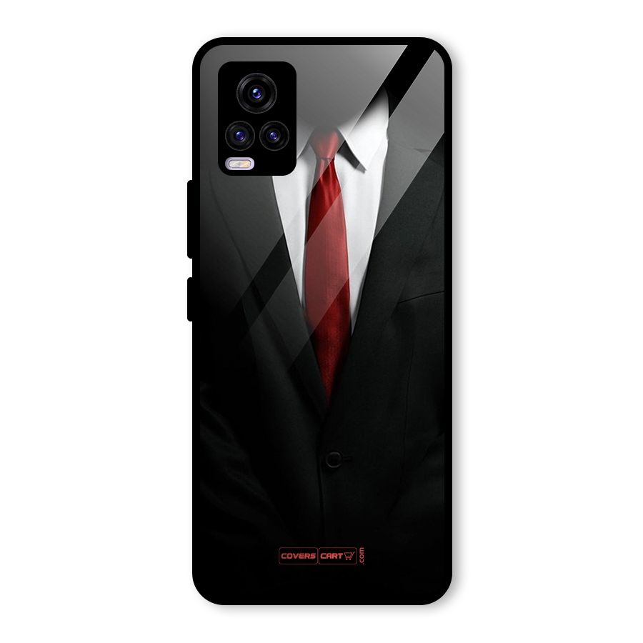 Classic Suit Glass Back Case for Vivo V20 2021