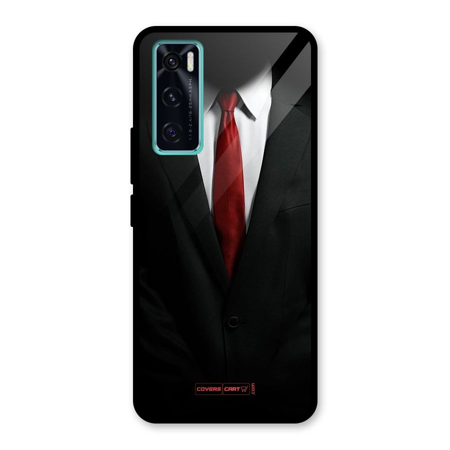 Classic Suit Glass Back Case for Vivo V20 SE