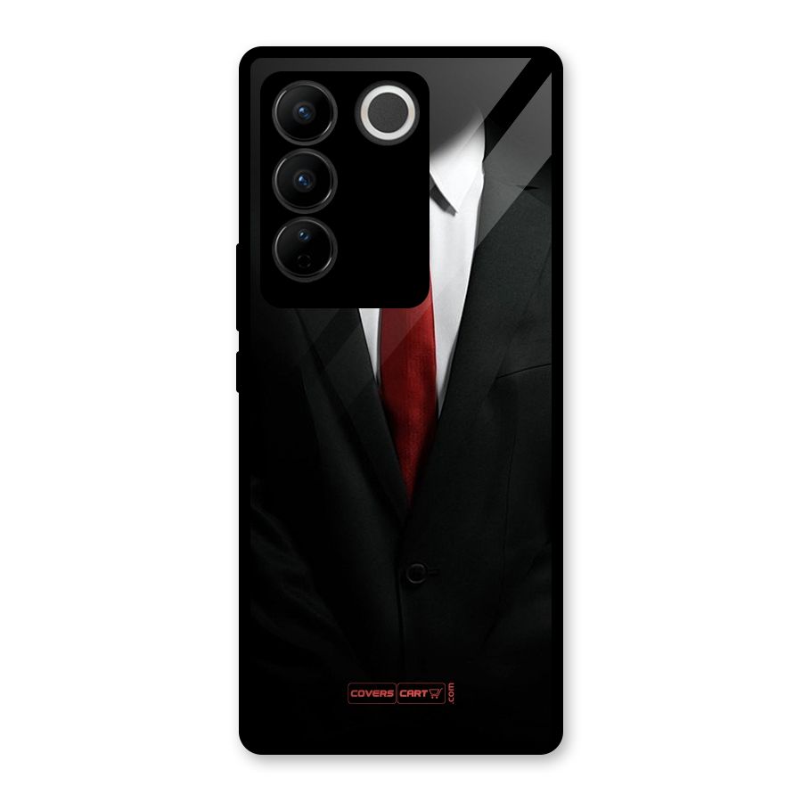 Classic Suit Glass Back Case for Vivo V27