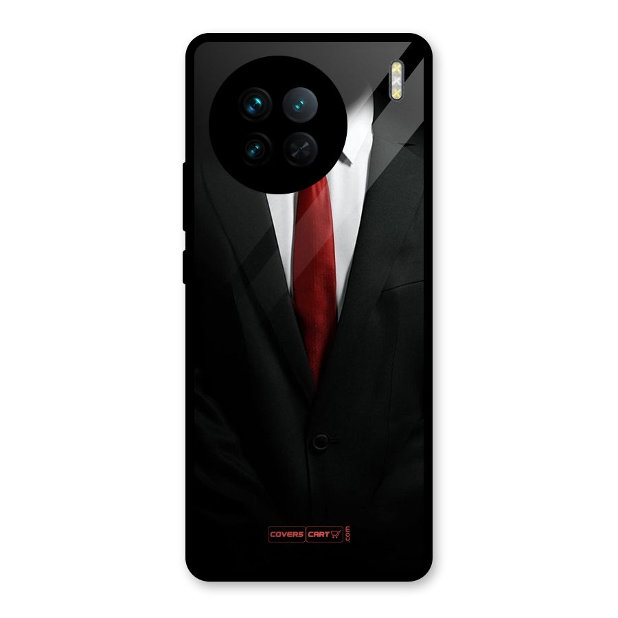 Classic Suit Glass Back Case for Vivo X90