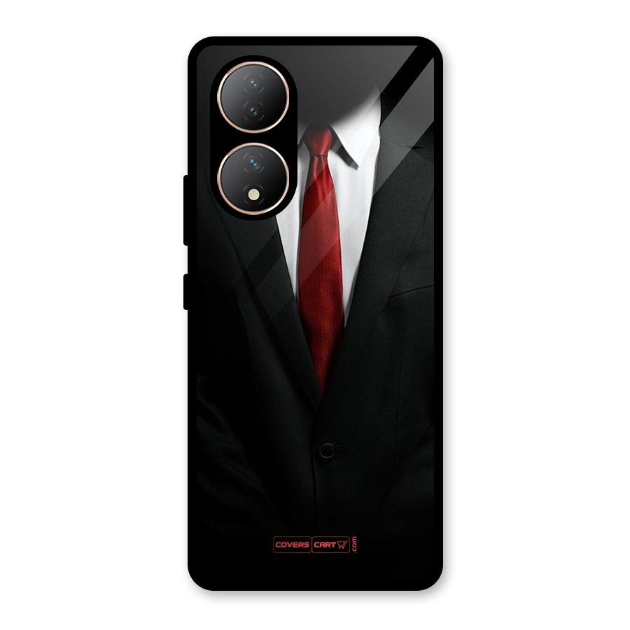Classic Suit Glass Back Case for Vivo Y100A