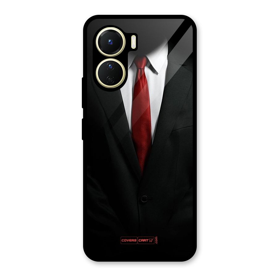 Classic Suit Glass Back Case for Vivo Y16