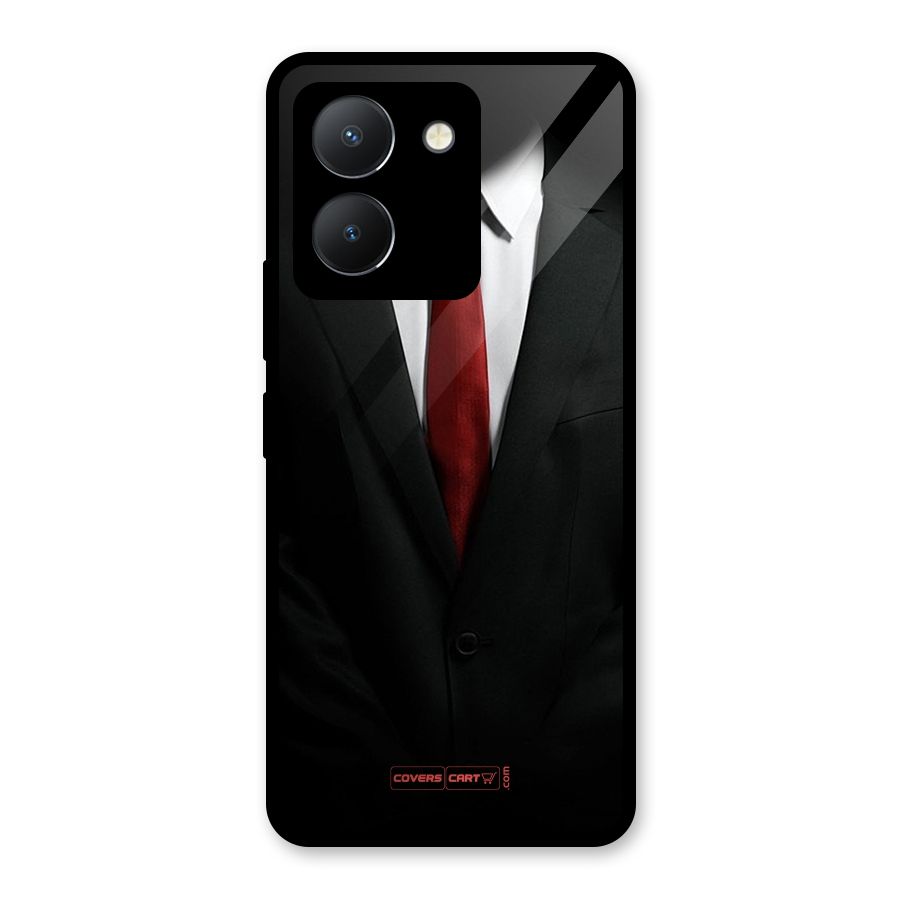 Classic Suit Glass Back Case for Vivo Y36